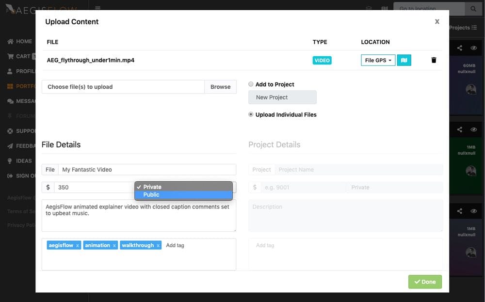 The drone software Aegisflow in the June Fargo INC