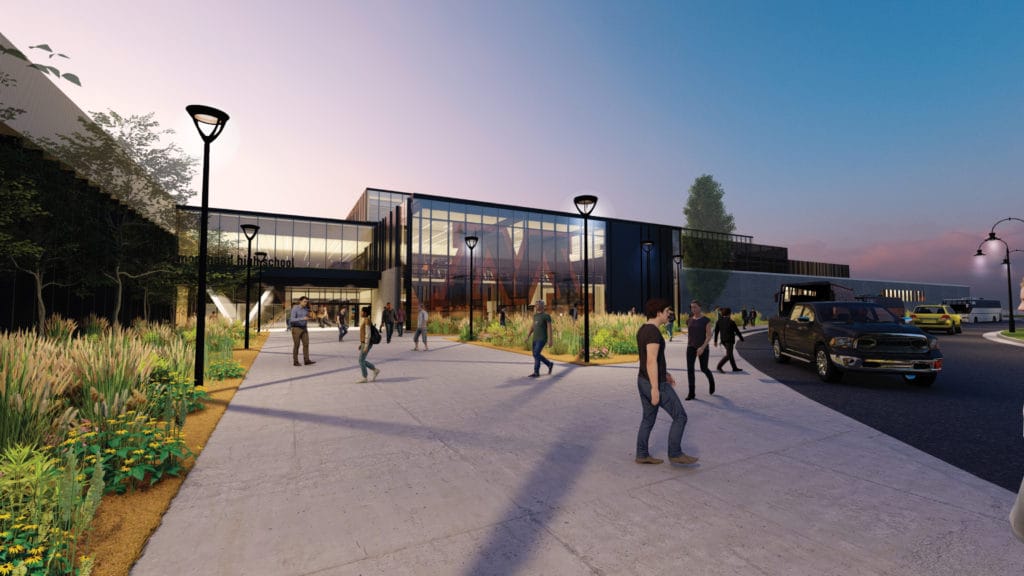 East building entrance