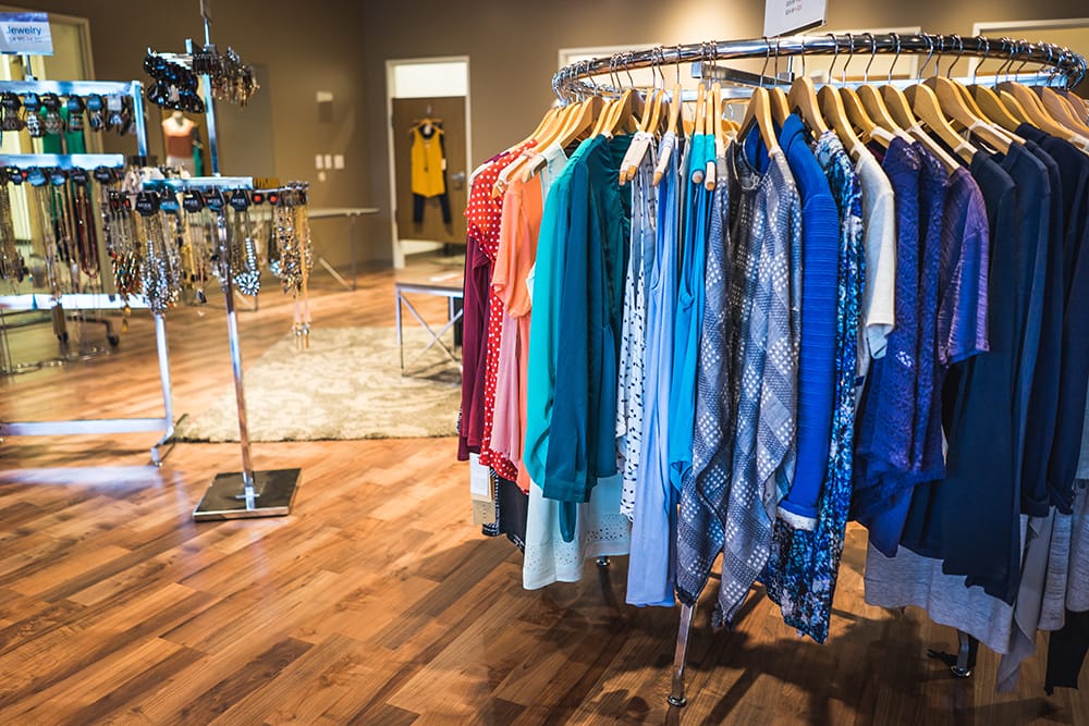 Clothing Rack at MODE in Fargo 
