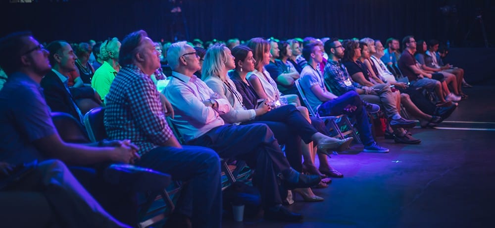 TEDxFargo 2016 Crowd listening to speaker