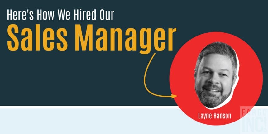 How We Hired Our Sales Manager