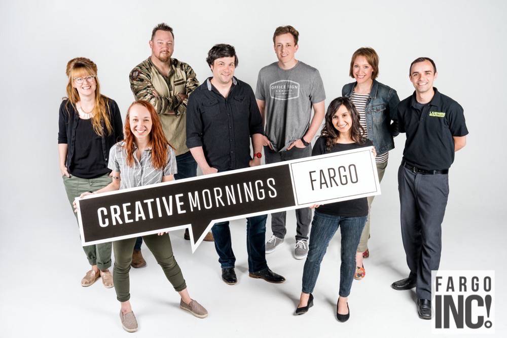 Some of the members of Creative Mornings Fargo
