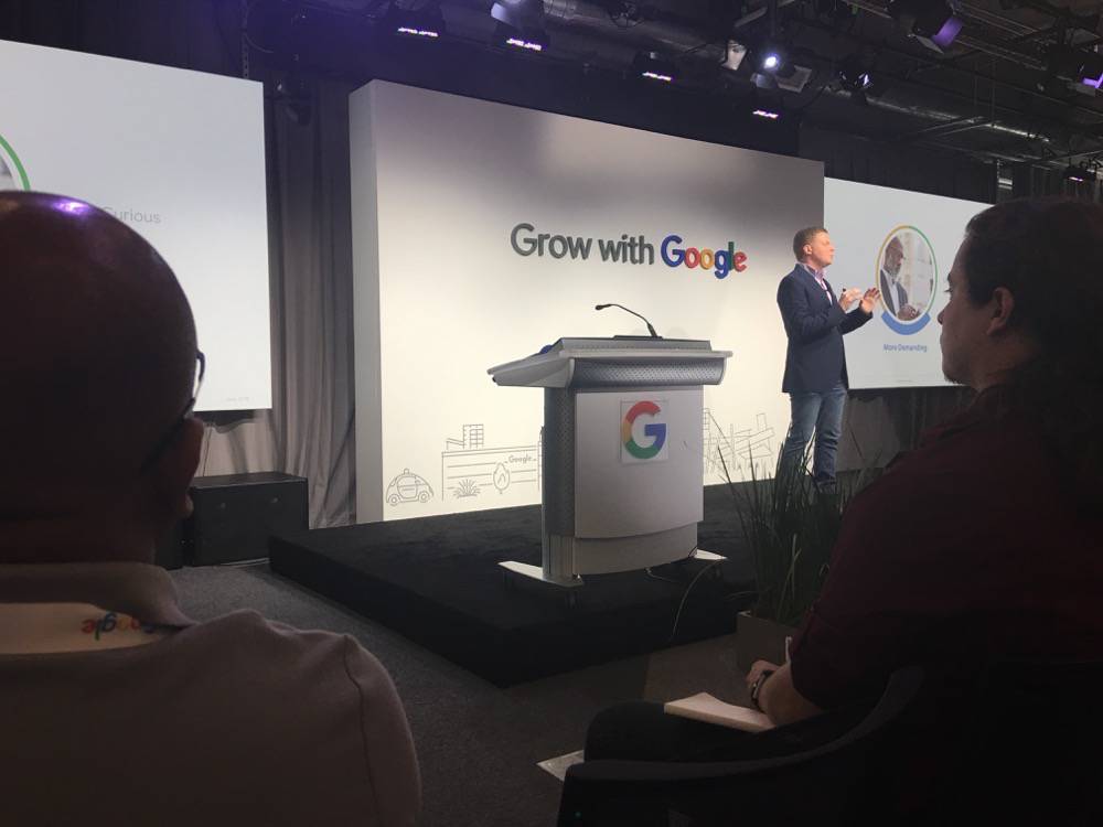 A presentation on Google's campus