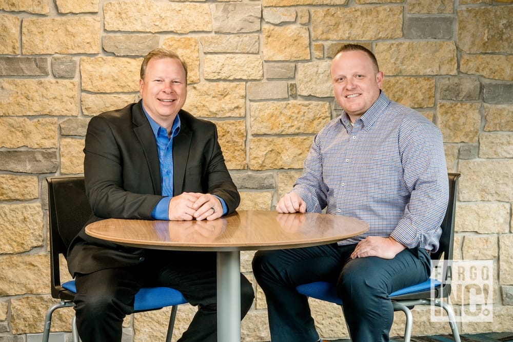 Jeremy Lindell and Darin Engstrom  with First Community Credit Union