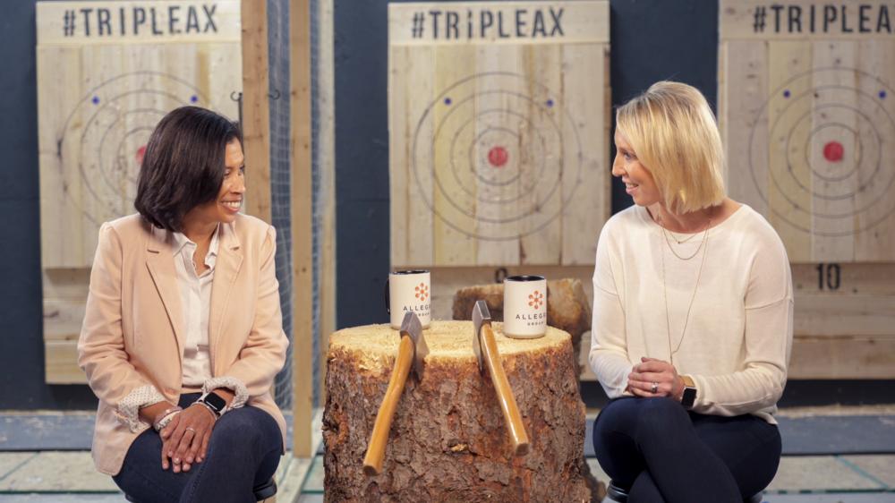 Kara Jorvig and Joni Wheeler with Allegro Group and CoreLink