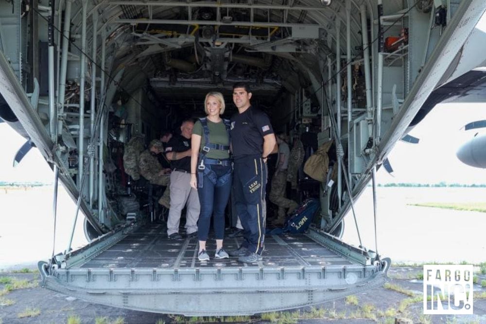 Kara Jorvig with Navy SEALs