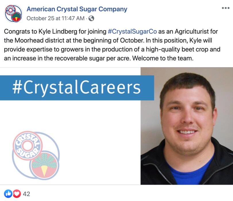 American Crystal Sugar Company New Hire