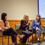 Kodee Furst speakng at a nation wide women's summitt.