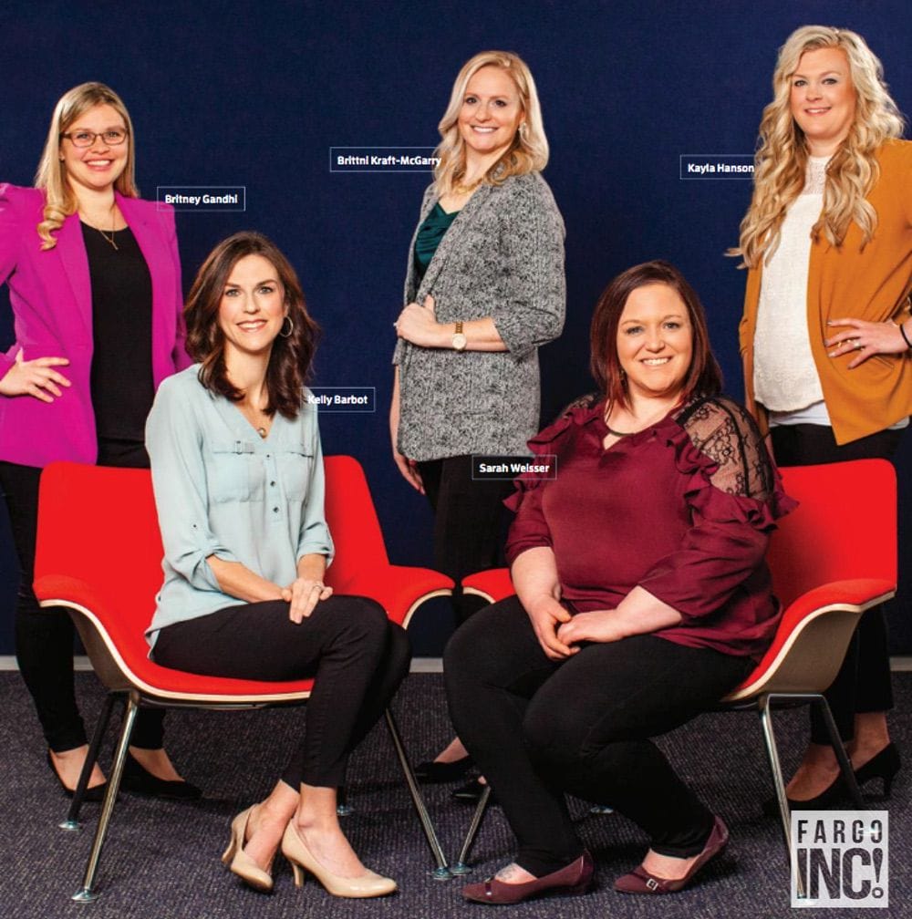 Back Row: (Left to Right) Britney Gandhi, Brittini Kraft-McGarry and Kayla Hanson
Front Row: (Left to Right) Kelly Barbot and Sarah Wisser