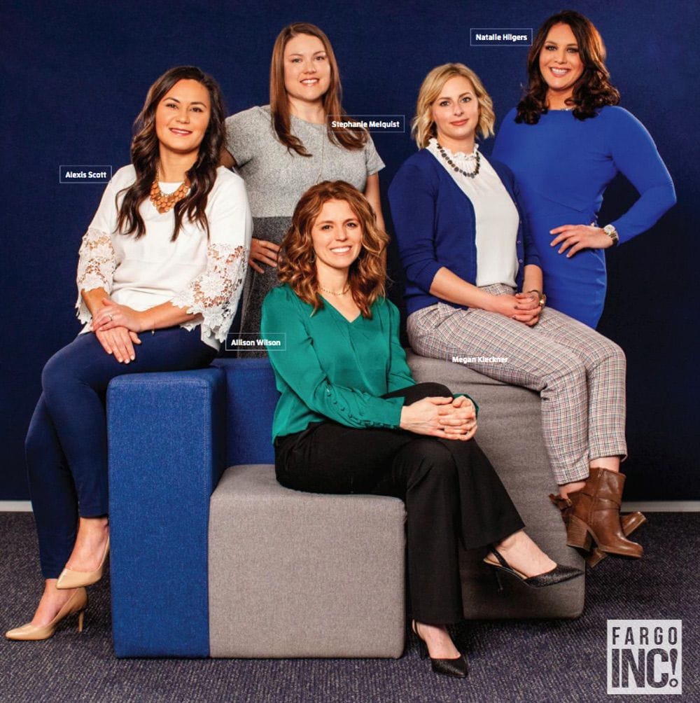 Back Row: (Left to Right) Stephanie Melquist and Natalie Hilgers
Front Row: (Left to Right) Alexis Scott, Allison Wilson and Megan Kleckner