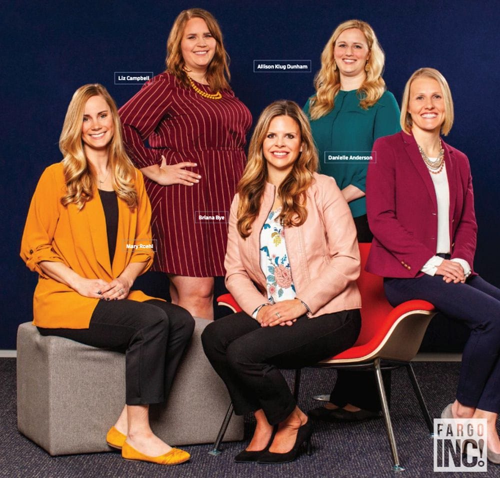 Back Row: (Left to Right) Liz Campbell and Allison Klug Dunham
Front Row: (Left to Right) Mary Roehl, Briana Bye and Danielle Anderson