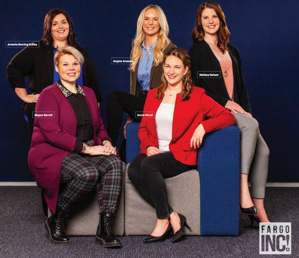 Back Row: (Left to Right) Antonia Berning Scilley, Angela Arneson and Melissa Nelson
Front Row: (Left to Right) Megan Berndt and Annie Wood