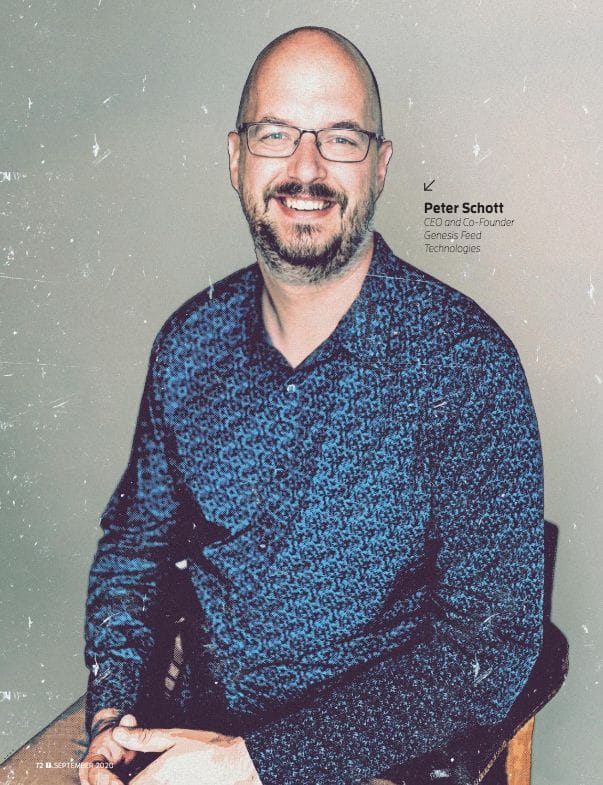 Peter Schott, CEO and Co-Founder of Genesis Feed Technologies