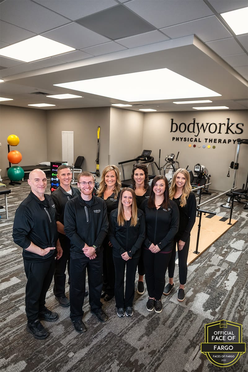 Physical Therapy: Brad Meier, LMT | Drew Zimmerman, DPT | Greg Hartzler, DPT | Amanda Helgoe, DPT | Heather Miller, LMT | Sara Metzger, DPT | Nicole Jefferson, DPT | Brittany Tronnes, DPT, Bodyworks Physical Therapy