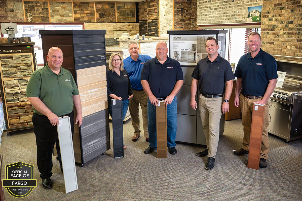 Siding: Dan Berglind, Anna Anderson, Chad Charon, Mo Quinlan, Matt Hunt & Jeff Brown, Hebron Brick Supply