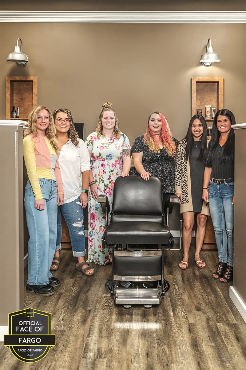 Men’s Hair: Brittany Cantleberry, Kaitlin Thompson, Kortney Roscoe, Macy Larson, Katie Schank & Darriel Kulla – The Leadership Team, Men’s Hair Co.