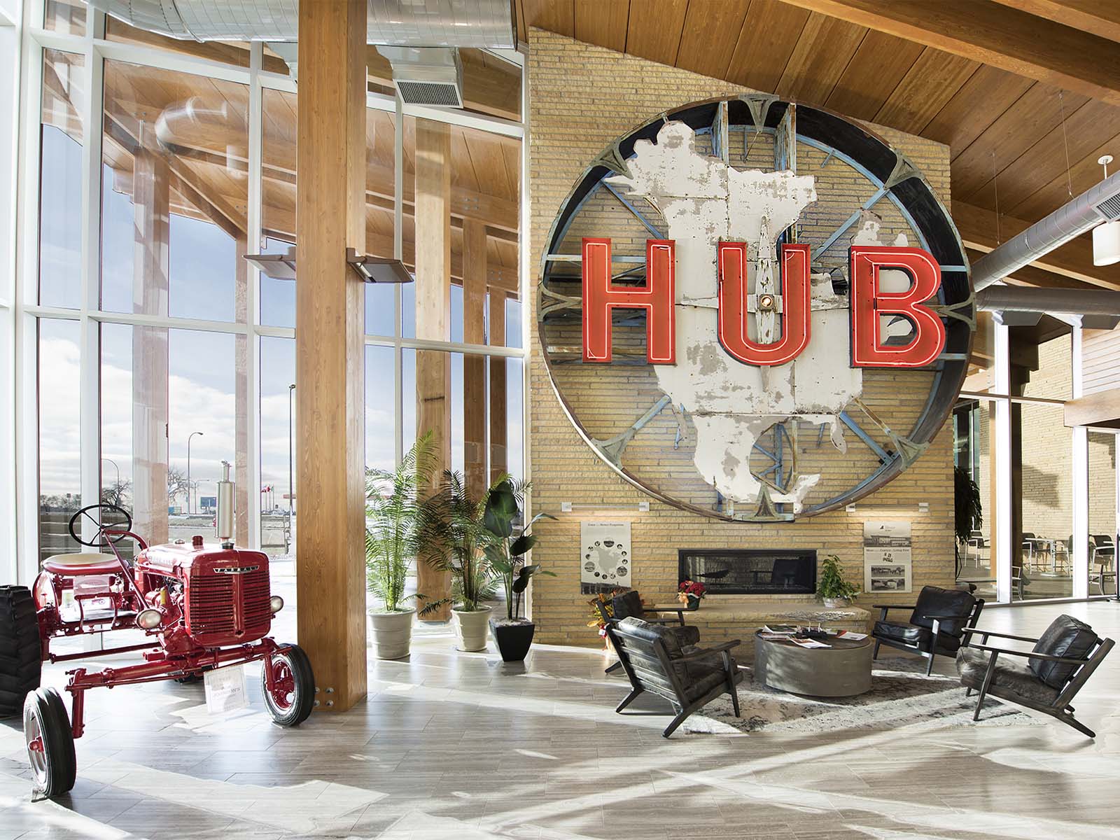 First International Bank & Trust in Rugby, ND presents a cozy, inviting atmosphere that welcomes community and engages employees.